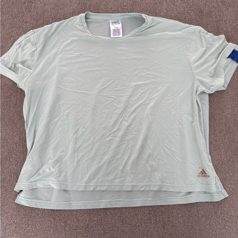 Adidas Women's Mint Green Short Sleeve Tee